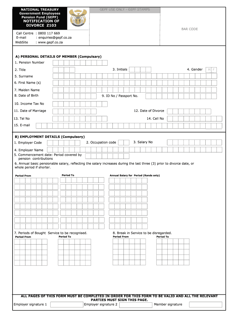 South African Divorce Papers Pdf Download Fill Online Printable