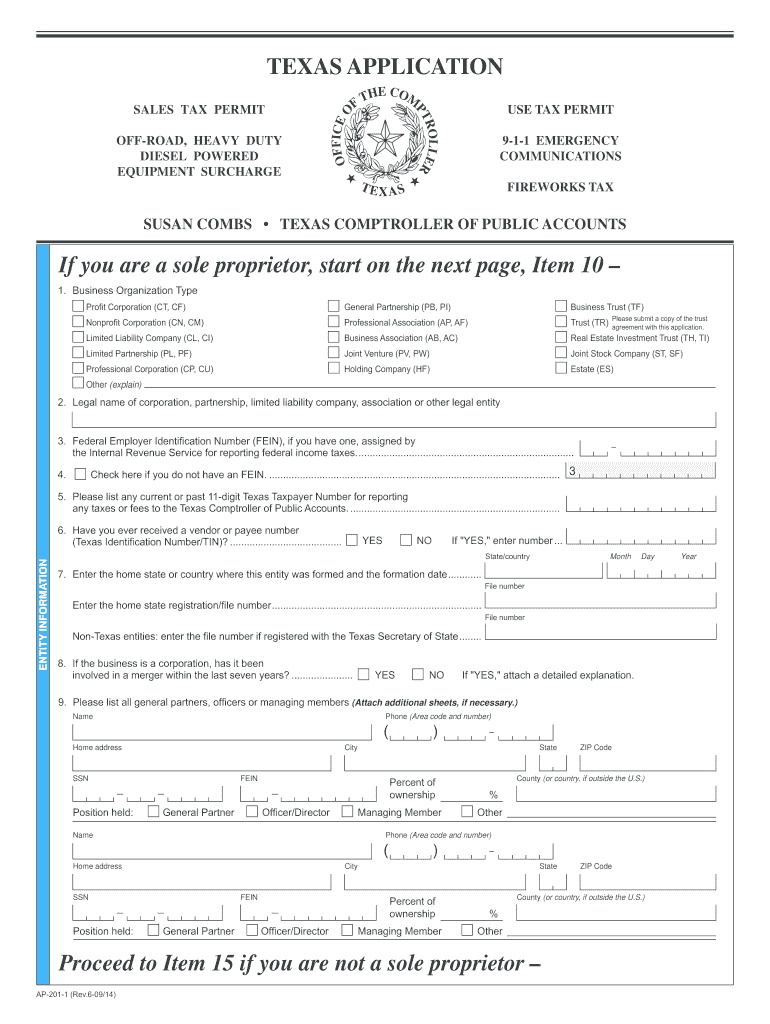 tax id number texas Preview on Page 1.