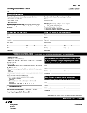 2014 Logramos Third Edition Order Form