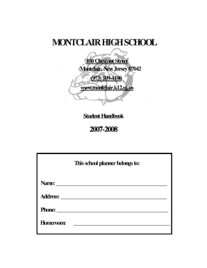 Montclair High School Student Handbook