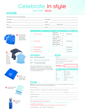 CPA Gear Order Form