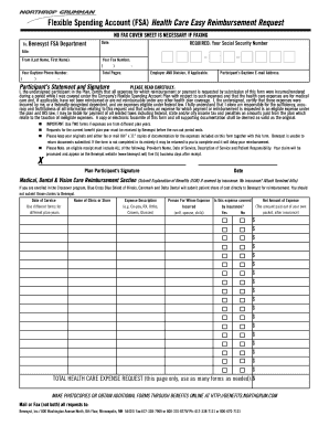 FSA Health Care Reimbursement Request