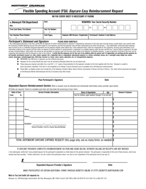 FSA Daycare Reimbursement Request