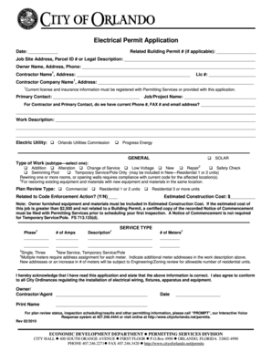Electrical Permit Application