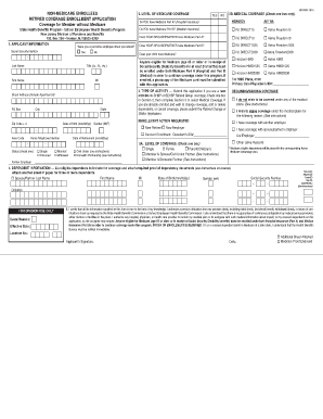 New Jersey Retired Coverage Enrollment Application