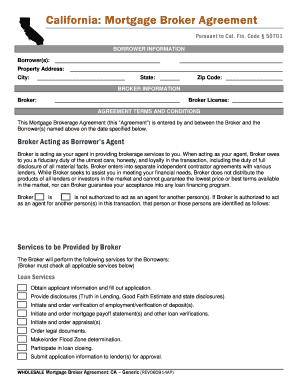 Mortgage agreement format - California: Mortgage Broker Agreement - InterBank