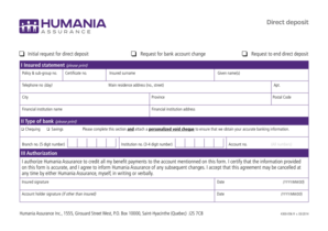 Direct Deposit Authorization Form