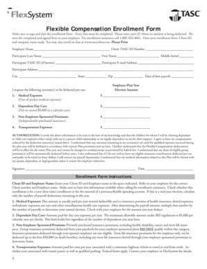 Flexible Compensation Enrollment Form