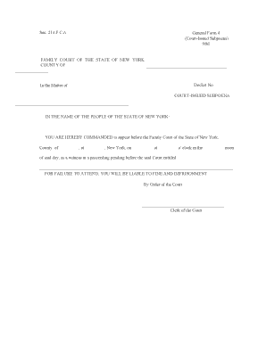 Court-Issued Subpoena