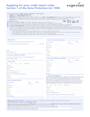 Equifax report example - Applying for your credit report under