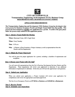 CITY OF NAPERVILLE Transportation, Engineering, & Development ...