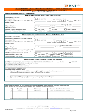 Form Bni - Fill Online, Printable, Fillable, Blank | pdfFiller