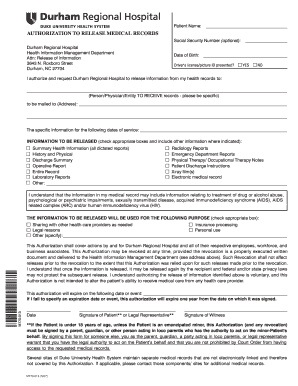 Authorization to Release Medical Records