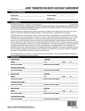 Joint Transfer on Death Account Agreement