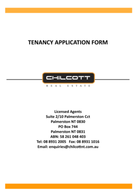 Tenancy Application Form