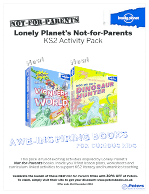 Lonely Planet Not-for-Parents KS2 Activity Pack