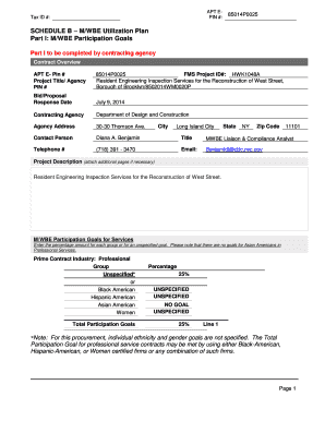 Work plan example pdf - sample on how to populate schedule b mbewbe utilization plan for nyc ddc form