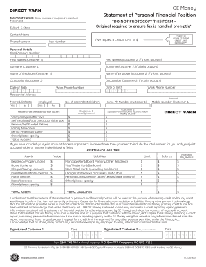 GE Money Credit Limit Increase Form