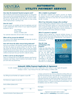 Automatic Utility Payment Application