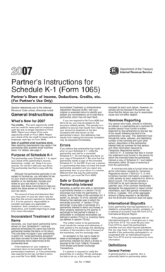 Partner’s Instructions for Schedule K-1 (Form 1065)