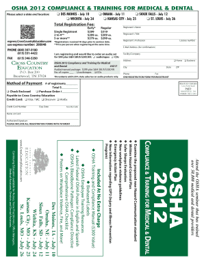 OSHA 2012 Compliance Training for Medical and Dental