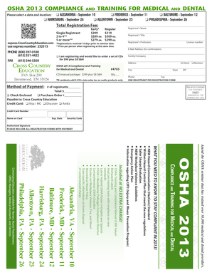 OSHA 2013 Compliance and Training for Medical and Dental