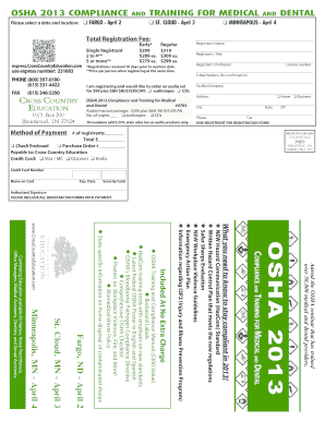 OSHA 2013 Compliance and Training for Medical and Dental