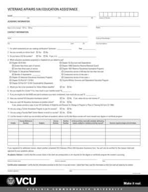 VA Education Assistance Form