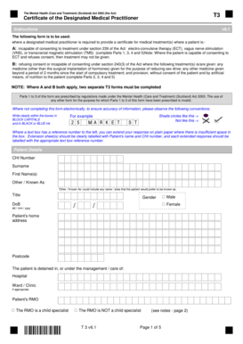 Certificate of the Designated Medical Practitioner