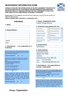 Respondent Information Form