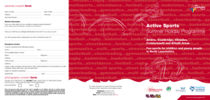 North Lanarkshire Multi-Sports Parental Consent Form