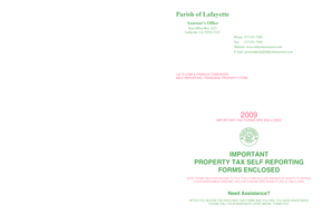 Louisiana Personal Property Tax Form