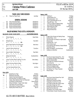 CD Order Form Template 09 - Mount Hermon Christian Conference ... - mounthermon