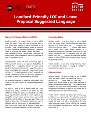 Landlord-Friendly Lease Agreement