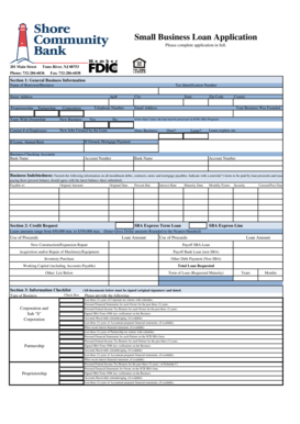 Small Business Loan Application