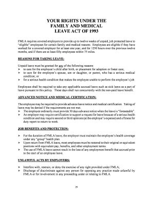 Fmla printable forms - wayne township fmla form