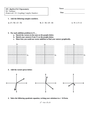 Algebra II & Trigonometry Homework