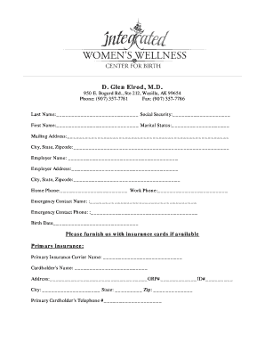 Patient Registration Form