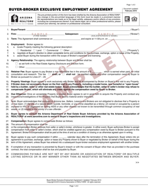 Buyer-Broker Exclusive Employment Agreement