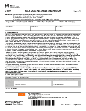 California Child Abuse Reporting Requirements Form