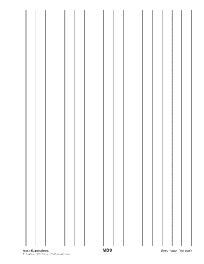 Fillable Online Lined Paper (Vertical) Fax Email Print - pdfFiller