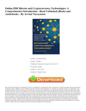 Pdf bitcoin and cryptocurrency technologies