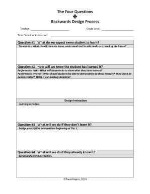Fillable Online The Four Questions Fax Email Print - pdfFiller