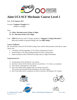 Uci mechanic course