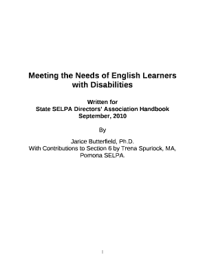 State SELPA Directors Association Handbook