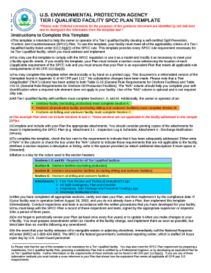 To use this template, your facility must meet all of the applicability criteria of a Tier I qualified facility listed under 112