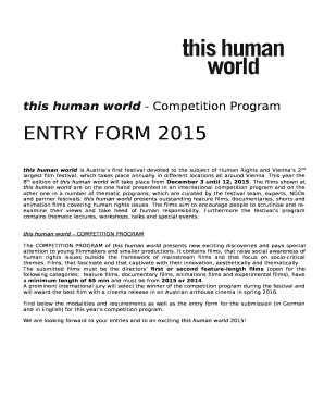 this human world is Austrias first festival devoted to the subject of Human Rights and Viennas 2nd largest film festival, which takes place annually in different locations all around Vienna