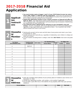 You must include copies of pages 1 and 2 of your 2016 federal income tax return (Form 1040, 1040A, or 1040 EZ) with this application