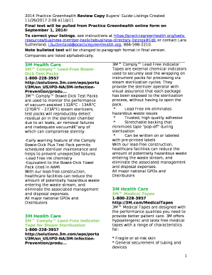 3M Comply Lead-Free Bowie-Dick Test Packs