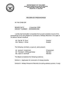 DOCKET NUMBER:AR20050001064